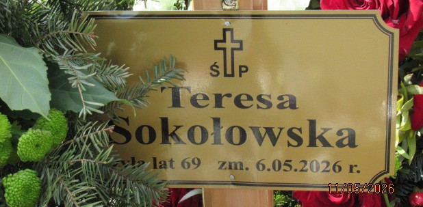 Teresa Sokołowska 1956 Otwock - Grobonet - Wyszukiwarka osób pochowanych