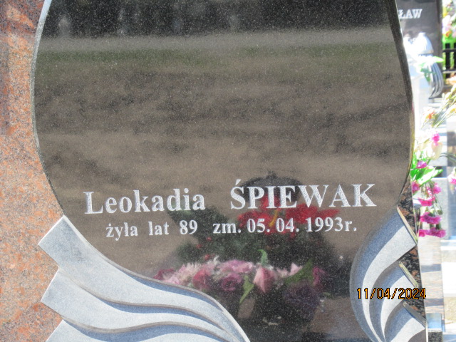 Leokadia Śpiewak  Otwock - Grobonet - Wyszukiwarka osób pochowanych