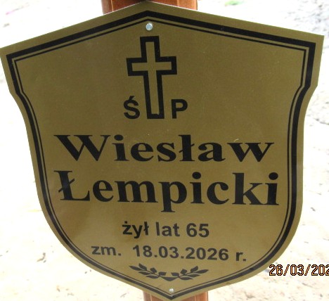 Wiesław Łempicki 1960 Otwock - Grobonet - Wyszukiwarka osób pochowanych