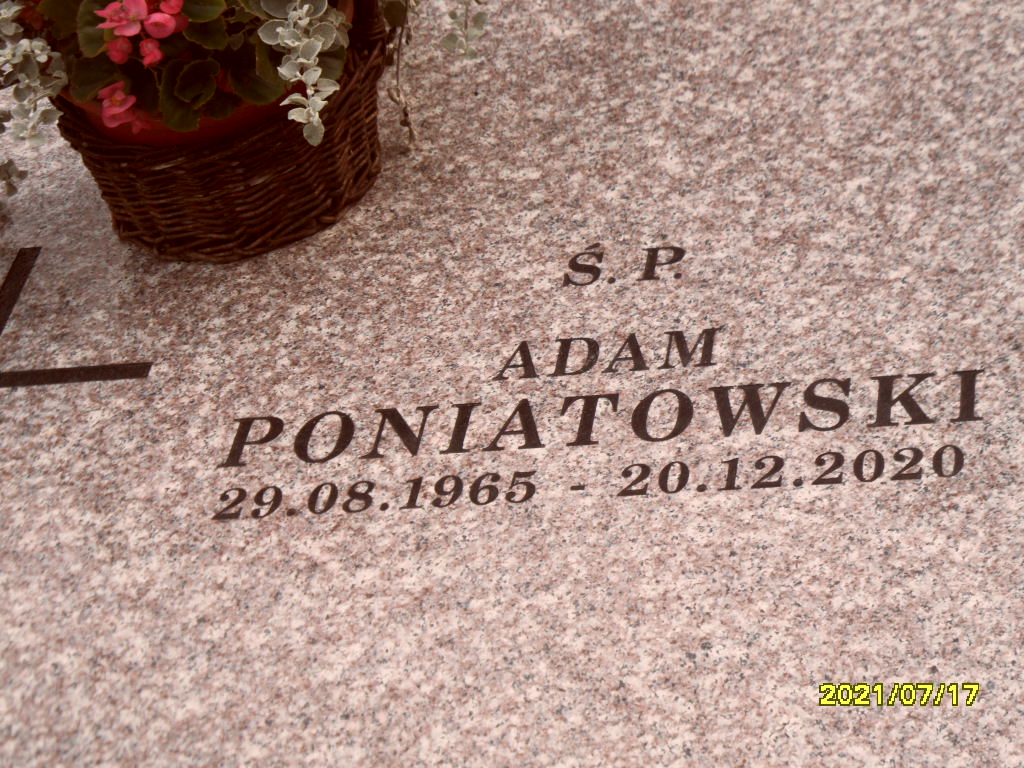 Adam Poniatowski 1965 Otwock - Grobonet - Wyszukiwarka osób pochowanych