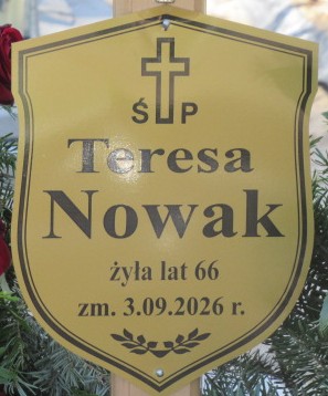 Teresa Nowak 1960 Otwock - Grobonet - Wyszukiwarka osób pochowanych
